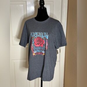 Women’s Rose Wild Western Rock and Roll Fearless Daily Summer Shirt 3XL​​